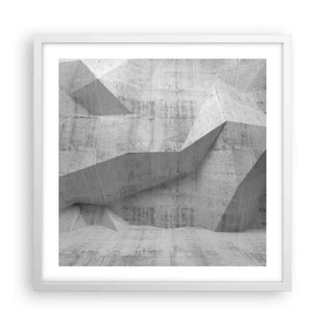 Poster in een witte lijst - Een echte uitdaging - 50x50 cm