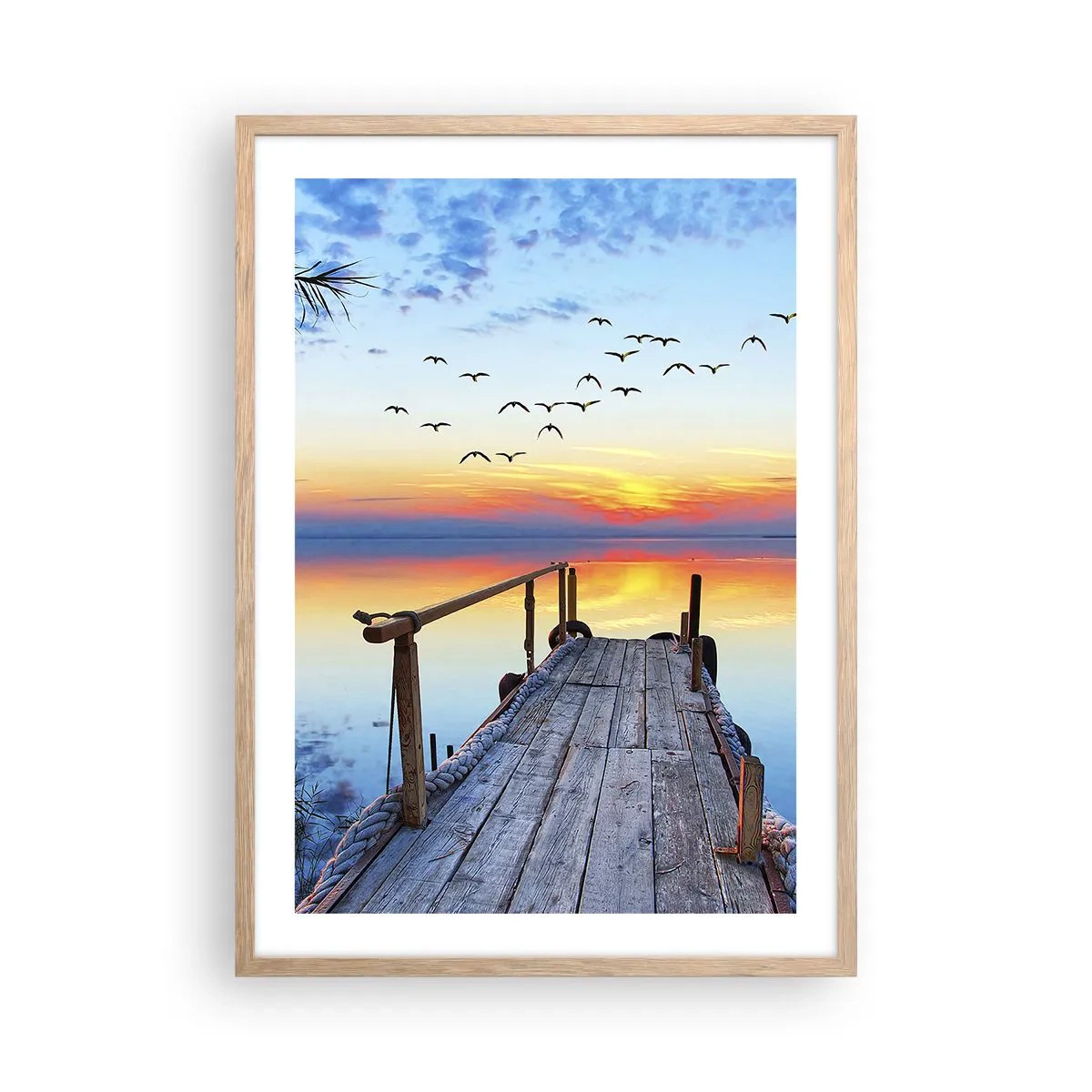 Een poster in een licht eiken lijst - Het is tijd om terug te gaan... - 50x70 cm