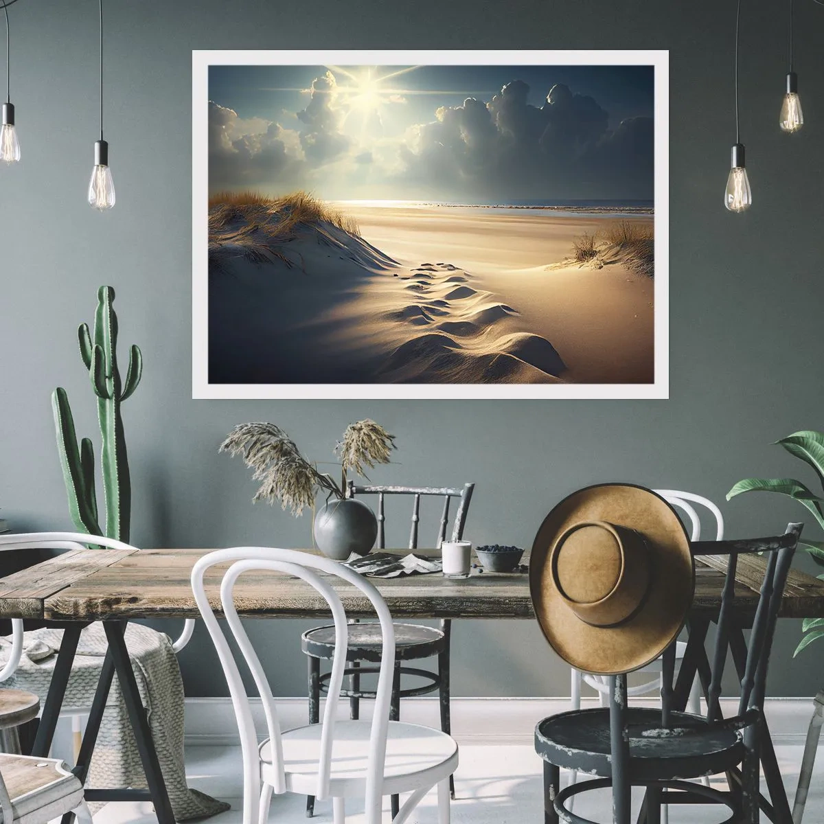 Poster - Een rustgevend landschap - 40x30 cm