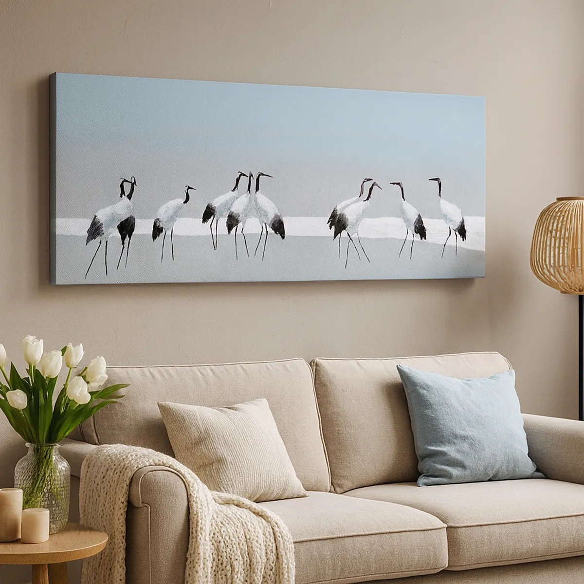 Schilderen op canvas - Na een warme dag - 30x30 cm