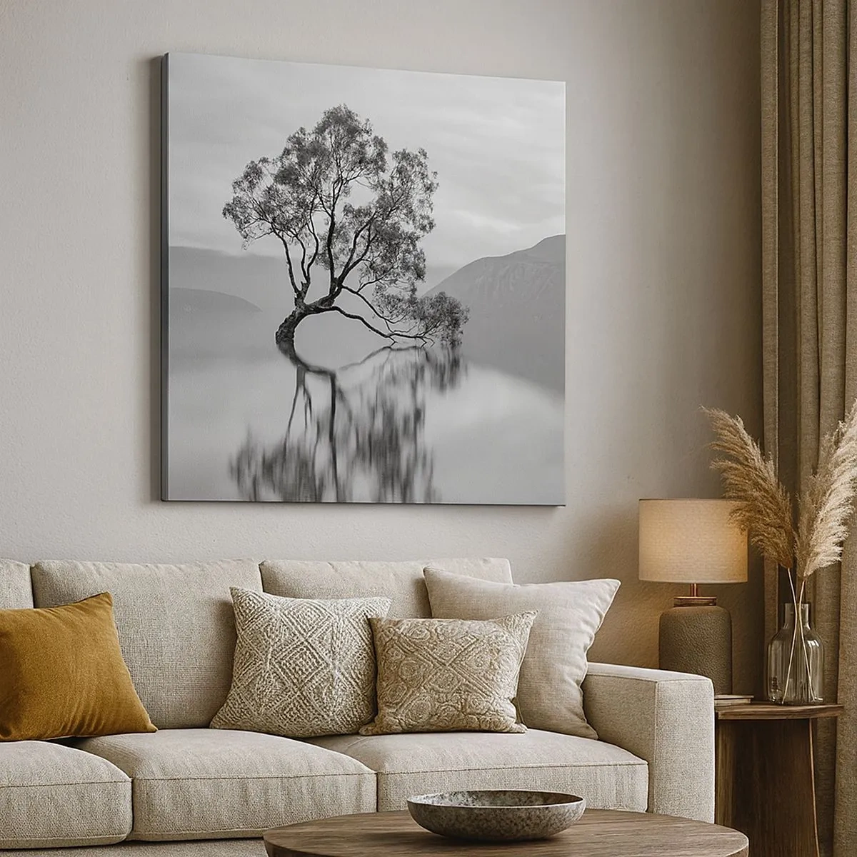 Schilderen op canvas - Er is zo'n land - 30x30 cm