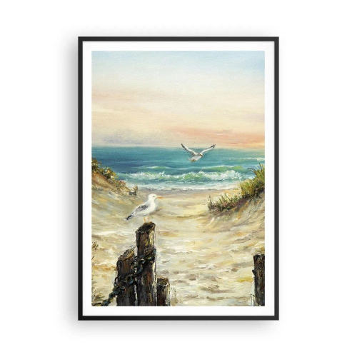 Poster in een zwarte lijst - Windstille afzondering - 70x100 cm