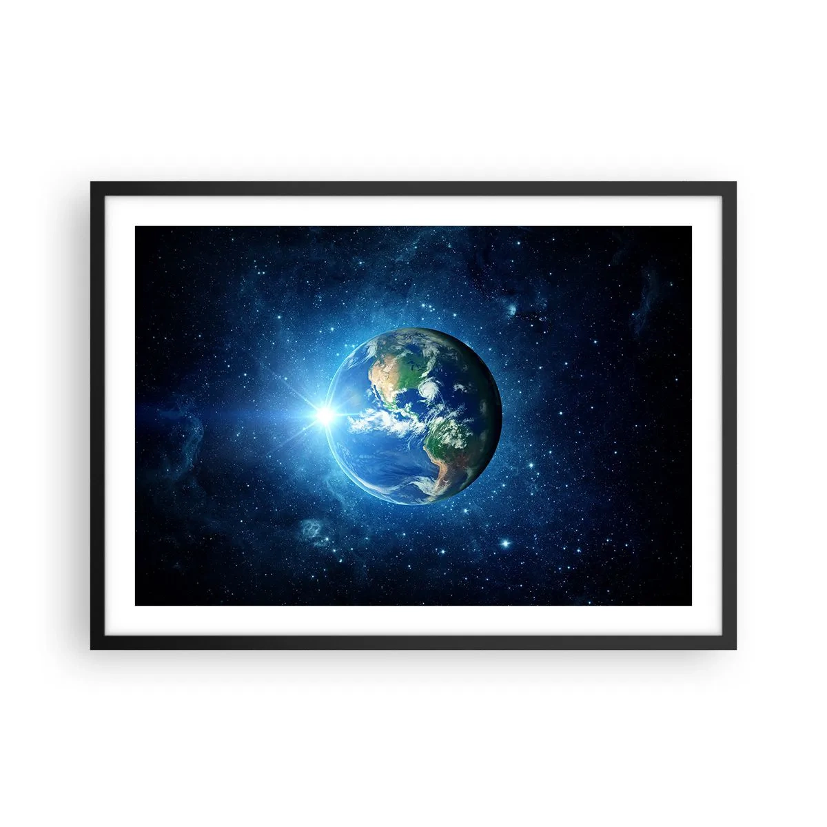 Poster in een zwarte lijst - We zijn in de hemel - 70x50 cm