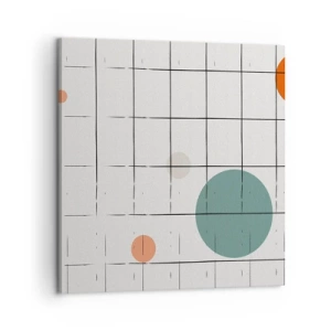 Schilderen op canvas - Gevangen. Wij of zij? - 60x60 cm