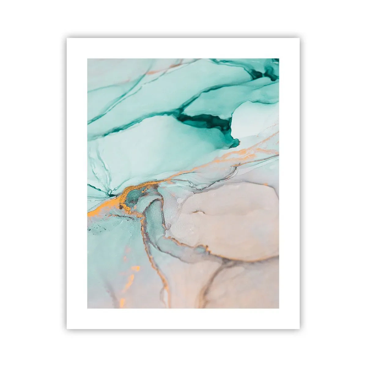 Poster - Een dans van vormen en kleuren - 40x50 cm