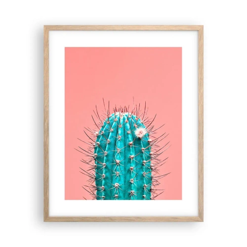 Een poster in een licht eiken lijst - Kijk gewoon - 40x50 cm