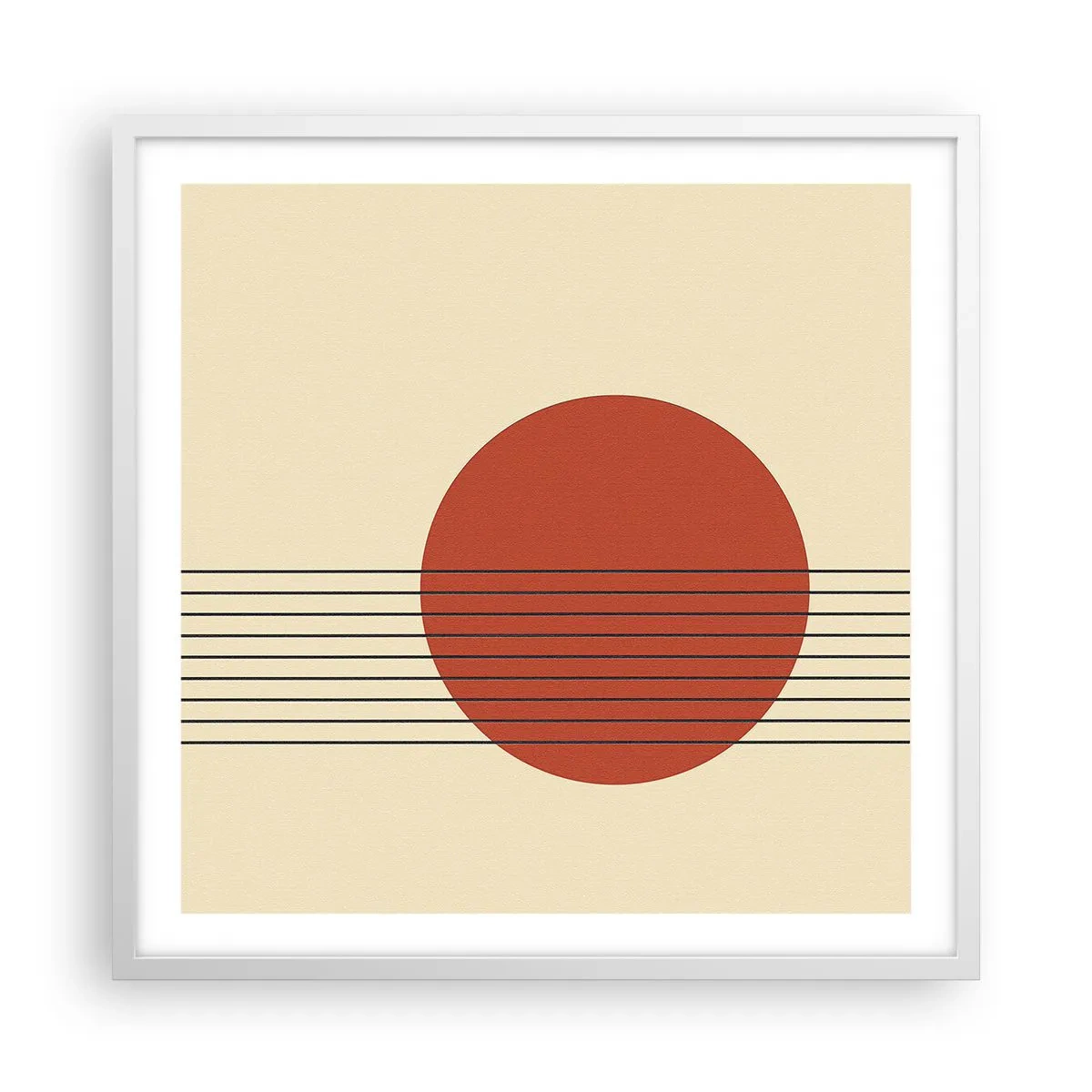 Poster in een witte lijst - Opnieuw en opnieuw en verder - 60x60 cm