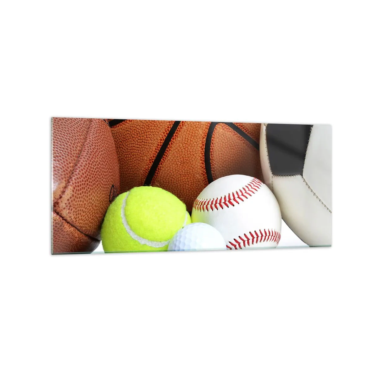 Schilderen op glas - Voetbal verbindt ons! - 120x50 cm