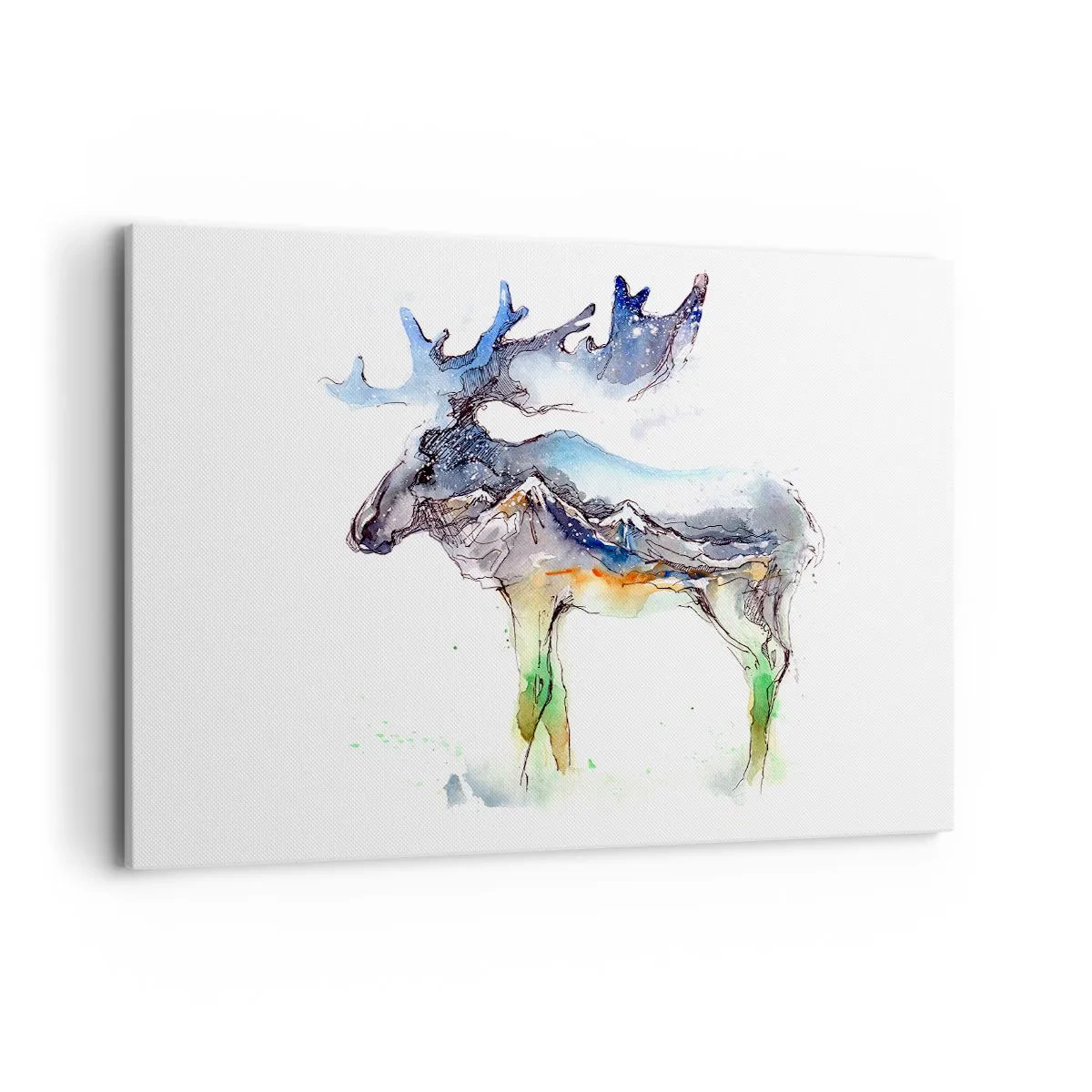 Schilderen op canvas - De held van een winters verhaal - 120x80 cm