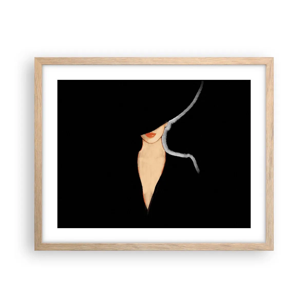 Een poster in een licht eiken lijst - Elegantie en stijl - 50x40 cm