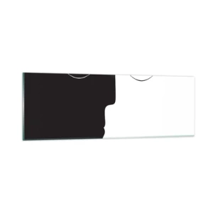 Schilderen op glas - Eenheid van tegenstellingen - 90x30 cm