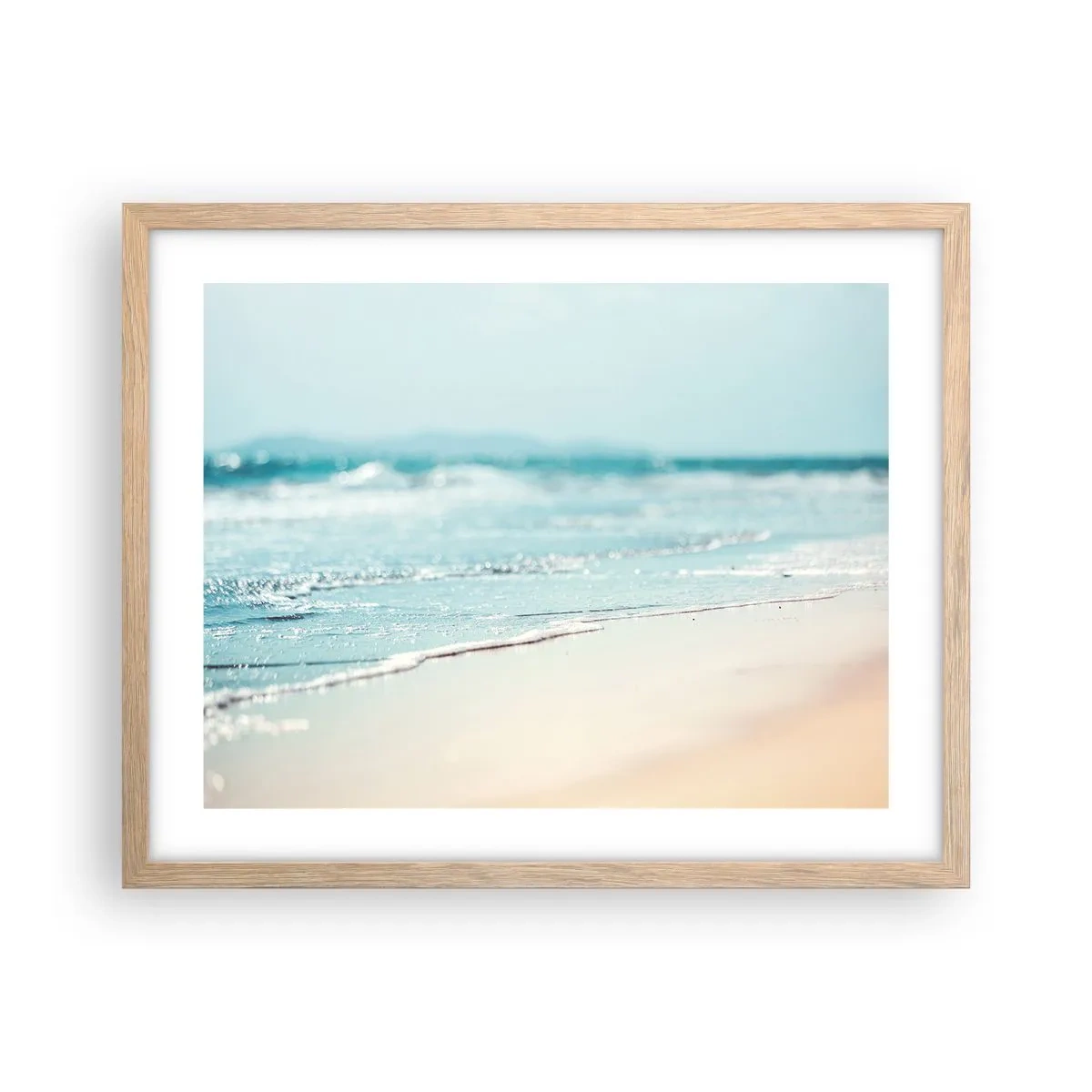 Een poster in een licht eiken lijst - Warmte en geluid - 50x40 cm