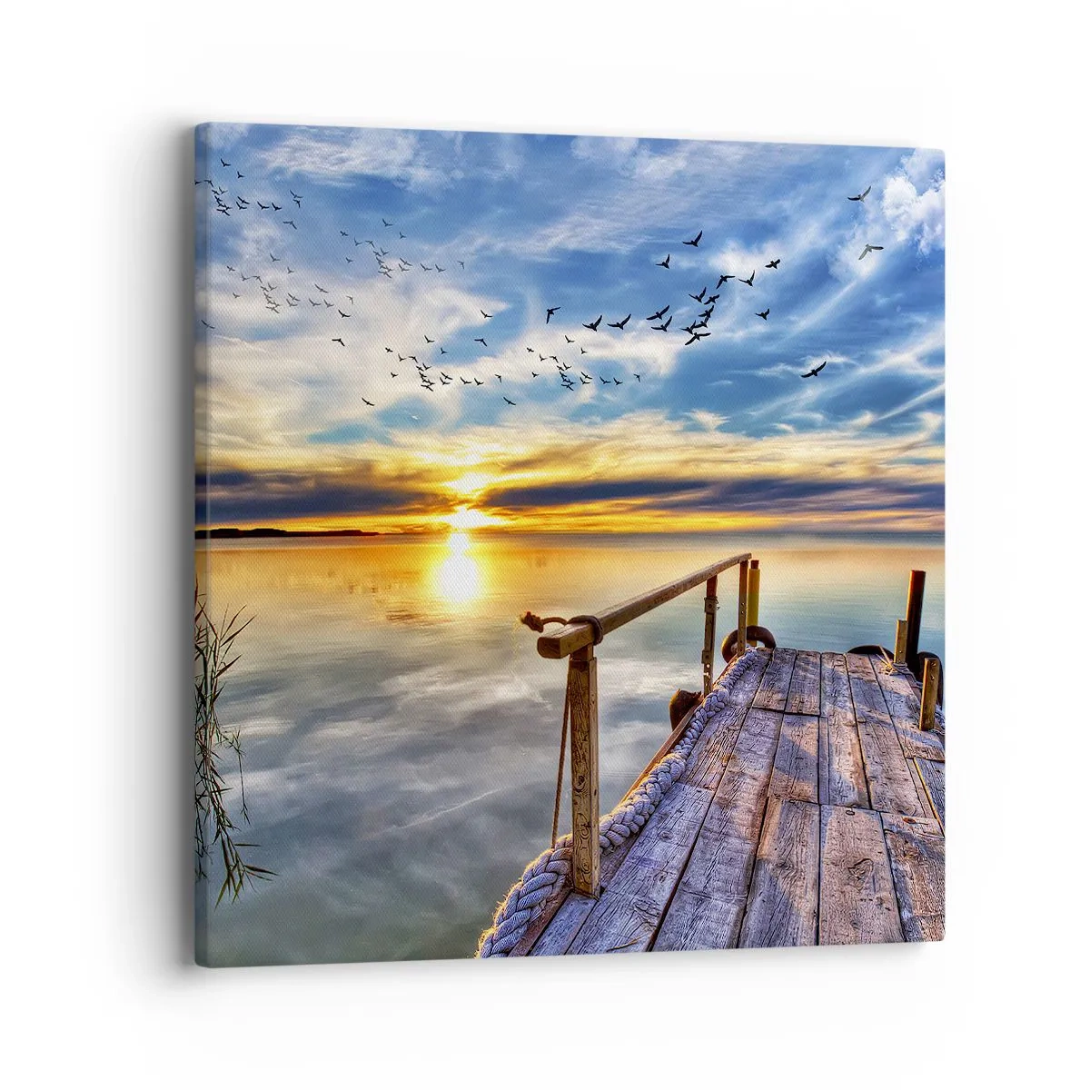 Schilderen op canvas - De wind gaat rusten - 40x40 cm