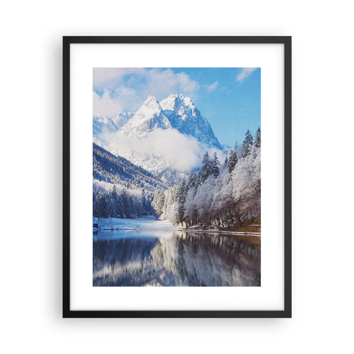 Poster in een zwarte lijst - Sneuwwacht - 40x50 cm