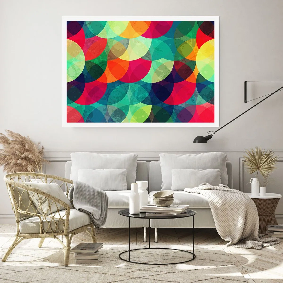 Poster - Beklimming naar de regenboog - 50x40 cm