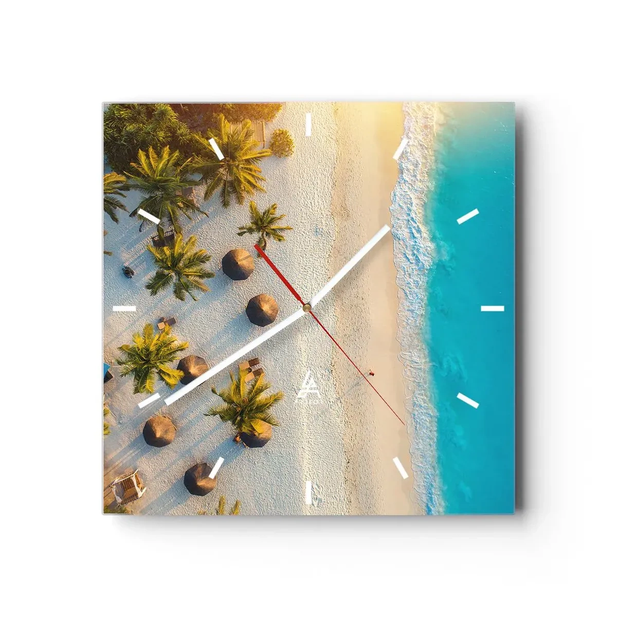 Wandklok - Klok - Welkom in het paradijs - 40x40 cm