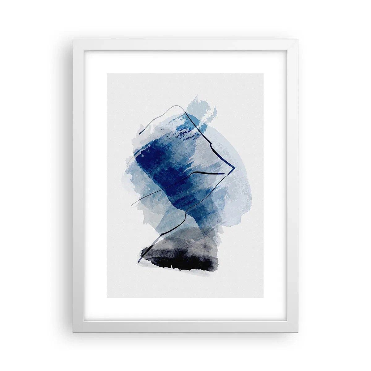 Poster in een witte lijst - Ijsberg - 30x40 cm