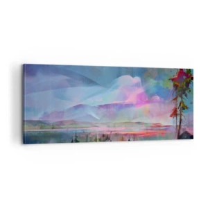 Schilderen op canvas - Onder een welwillende hemel - 100x40 cm