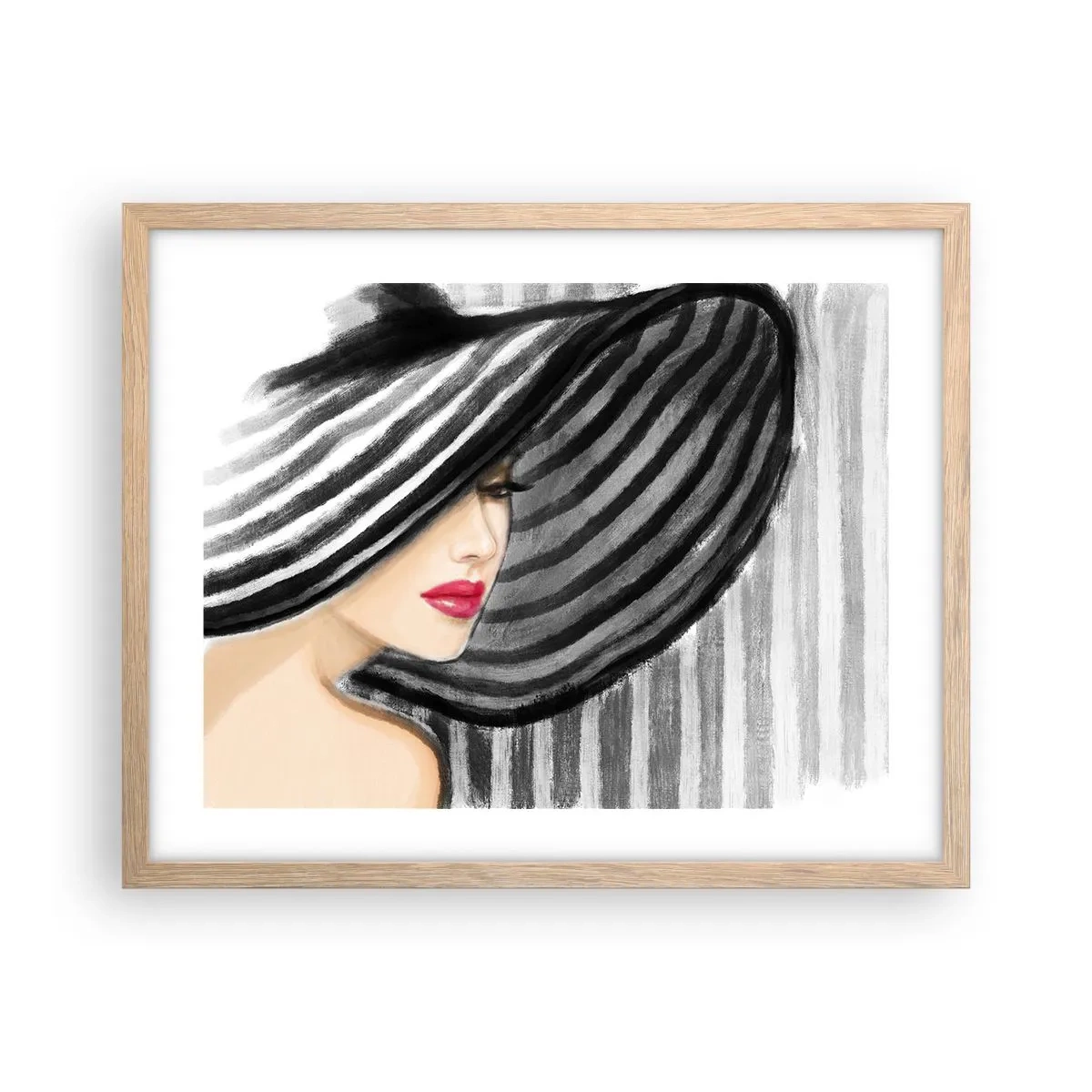 Een poster in een licht eiken lijst - Waar moet je zoeken? - 50x40 cm