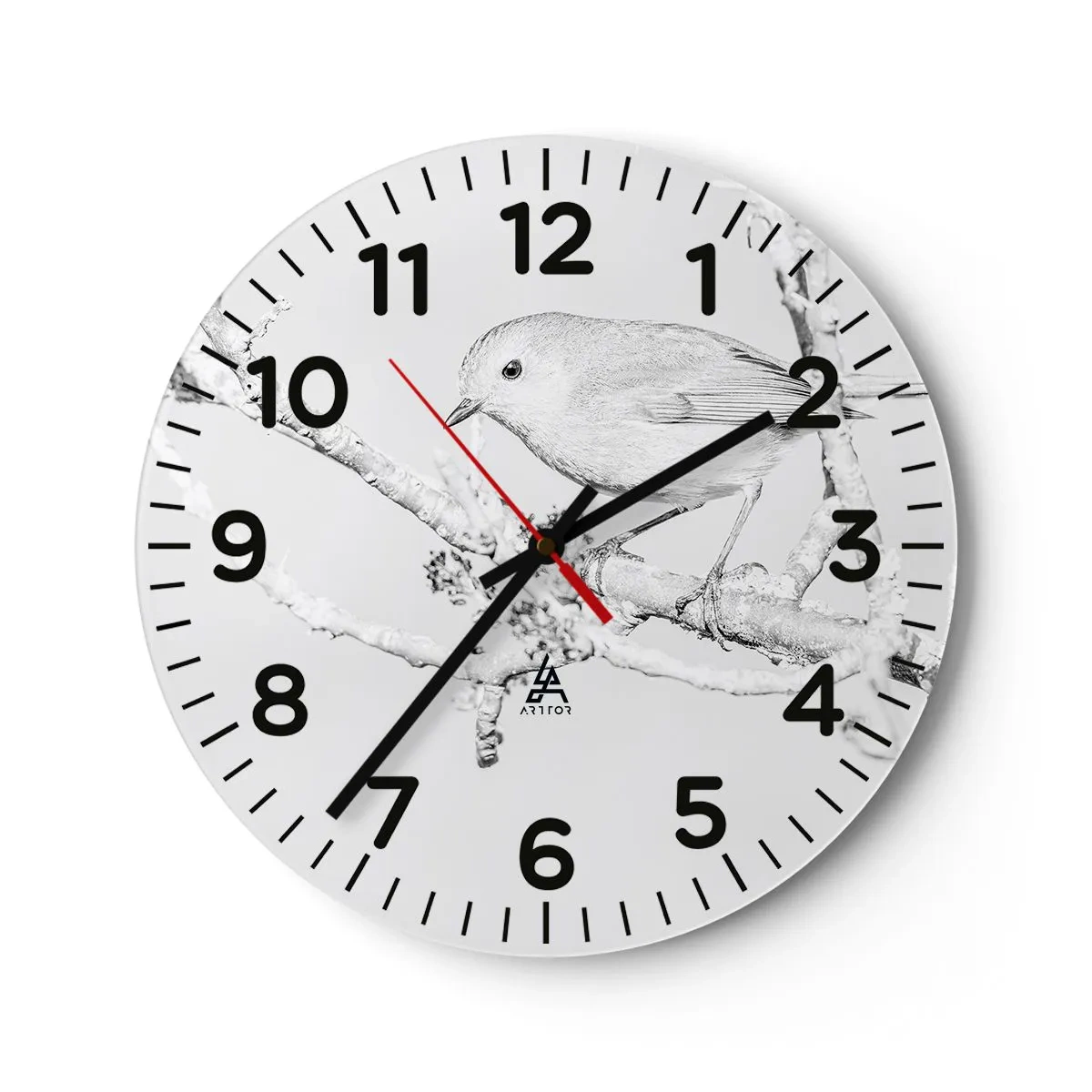 Wandklok - Klok - Winterochtend - 30x30 cm