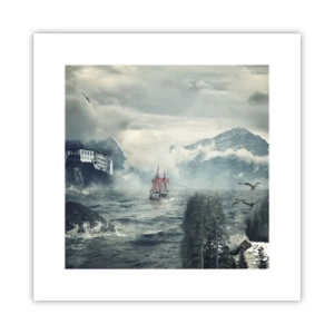 Poster - In magische wateren - 30x30 cm