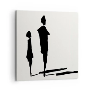 Schilderen op canvas - Zeker samen? - 50x50 cm