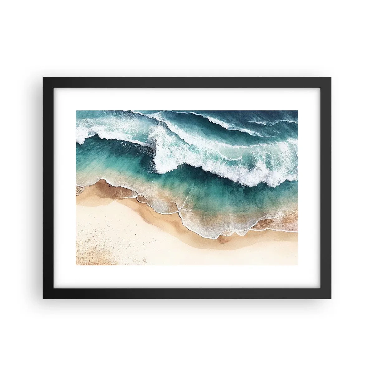 Poster in een zwarte lijst - De eeuwige ontmoeting - 40x30 cm