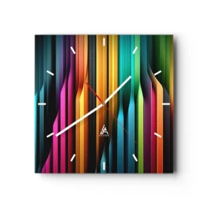 Wandklok - Klok - Lichtorgel - 30x30 cm