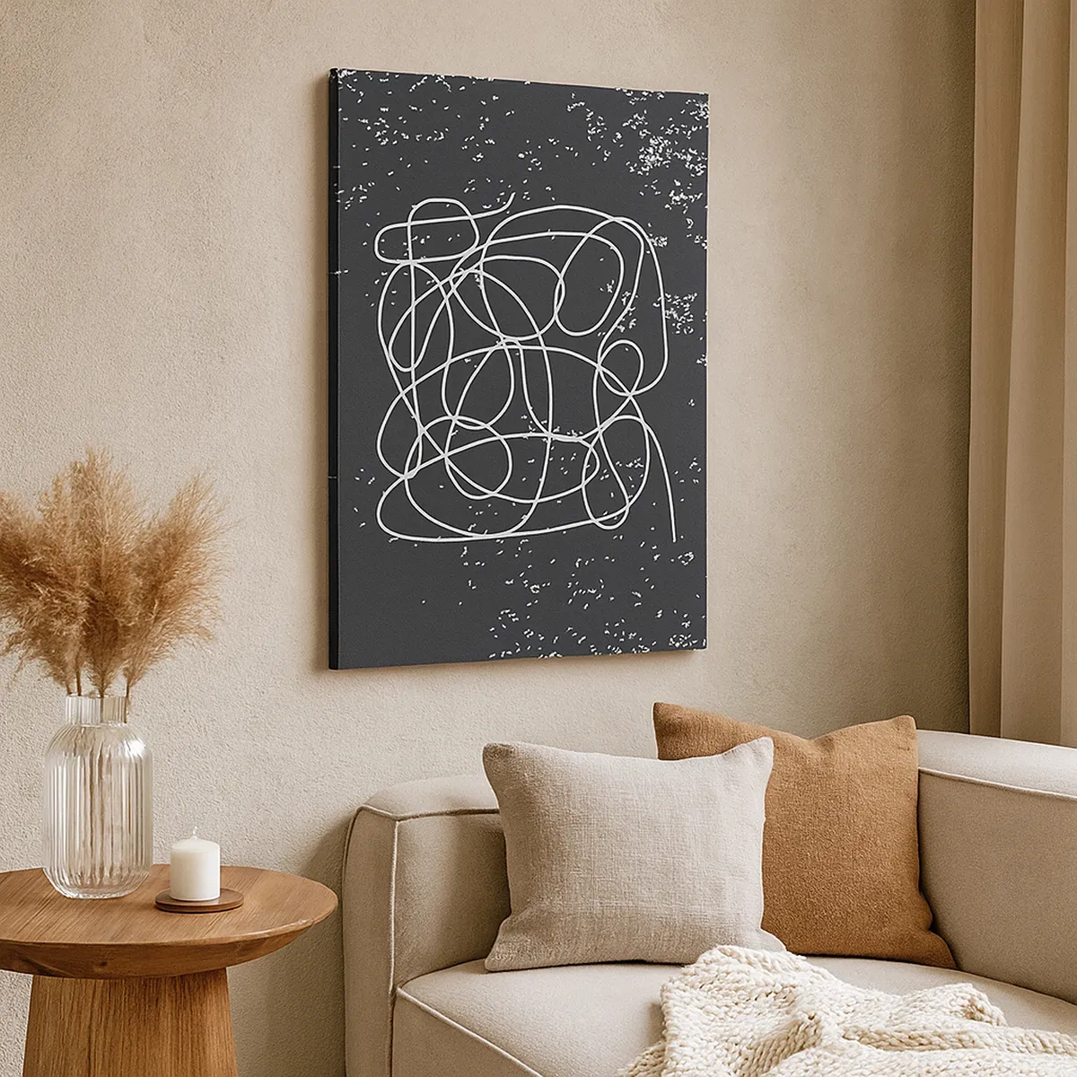 Schilderen op canvas - Dwalende gedachten - 50x70 cm