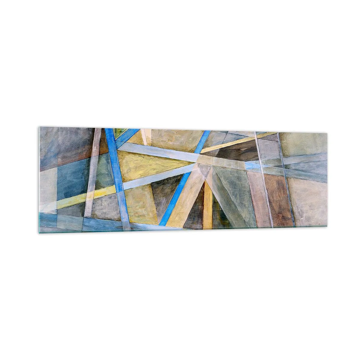 Schilderen op glas - Recht of diagonaal? - 160x50 cm
