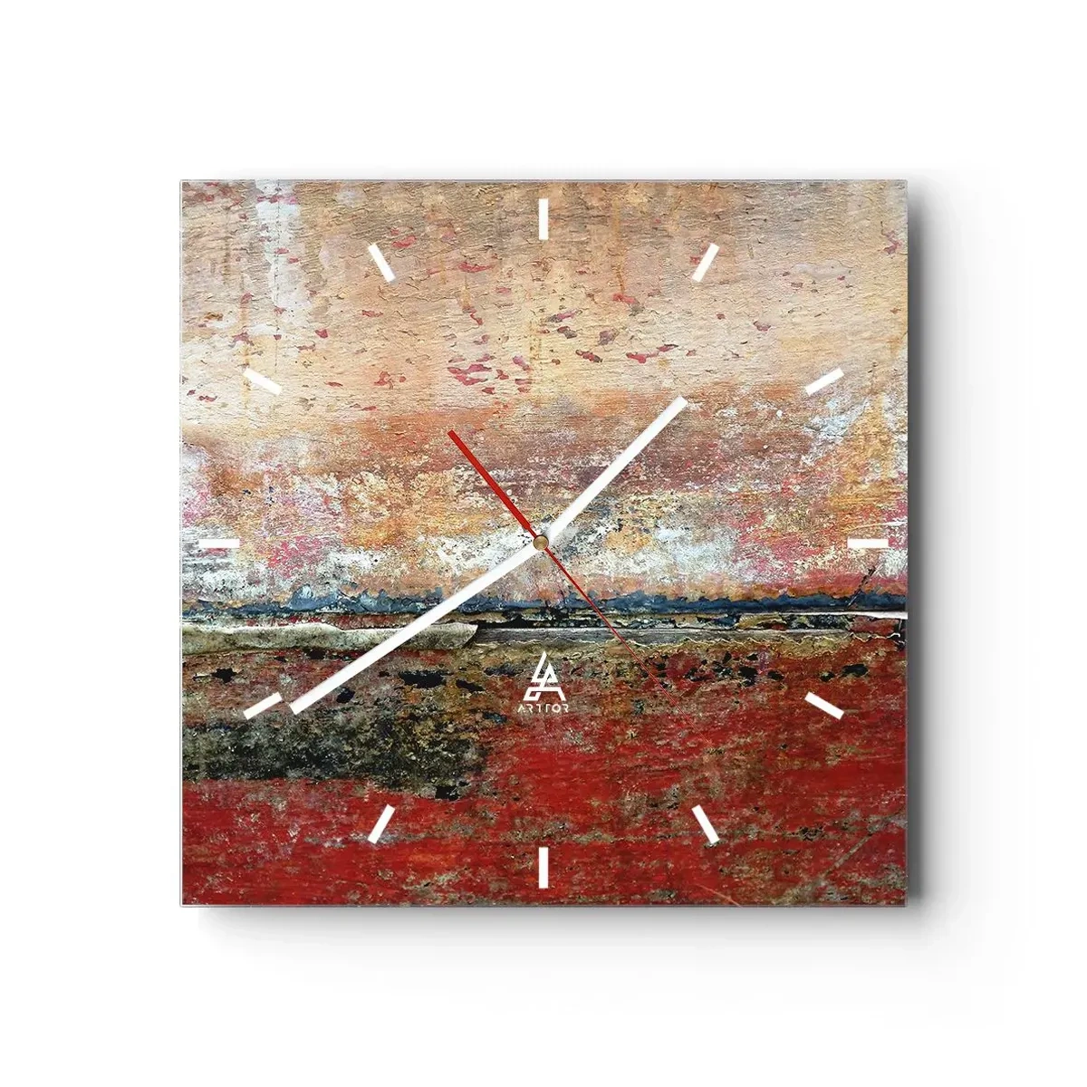 Wandklok - Klok - Wellicht is het de zee - 40x40 cm