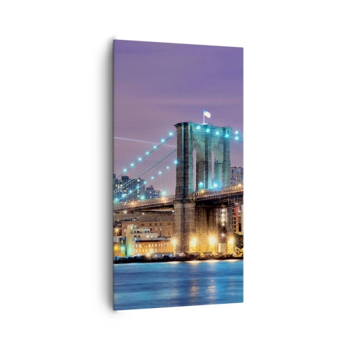 Schilderen op canvas - Al vele jaren de Brooklyn Bridge - 65x120 cm