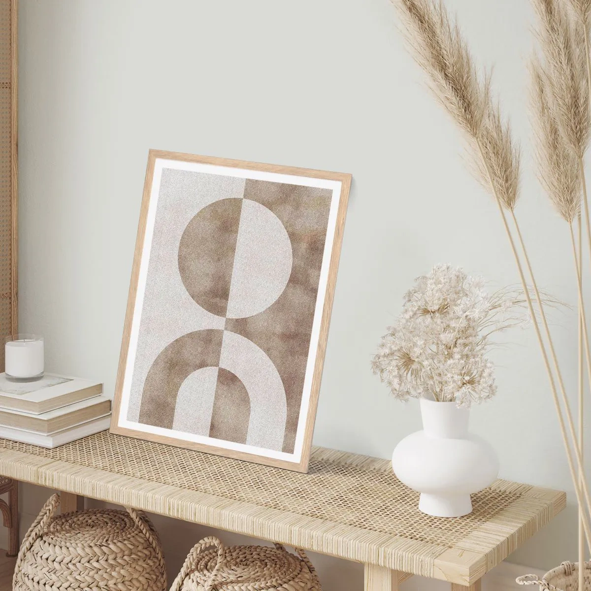 Een poster in een licht eiken lijst - Gelijkenissen en verschillen - 70x100 cm