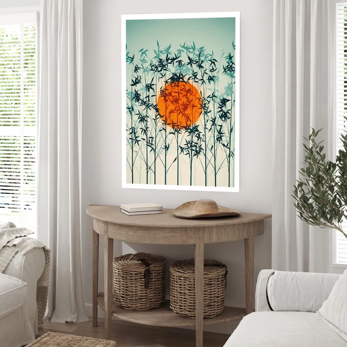 Poster - Japanse zon - 40x50 cm