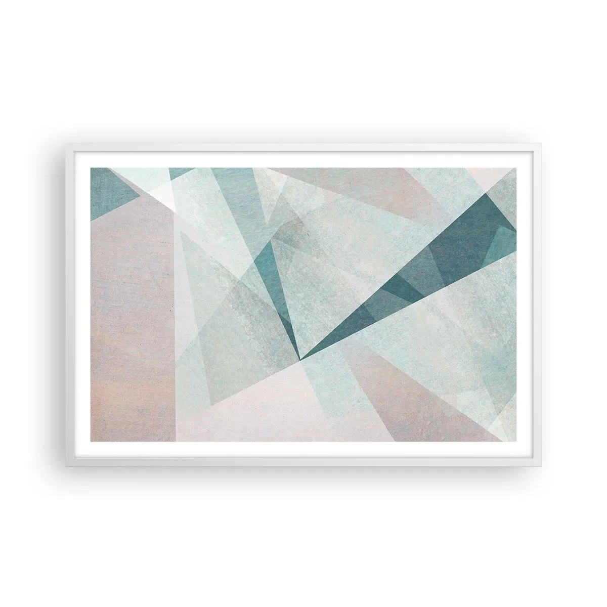 Poster in een witte lijst - Makkelijk maar dynamisch - 91x61 cm