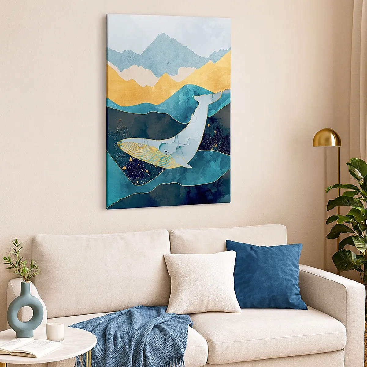 Schilderen op canvas - De koele schoonheid van het noorden - 50x70 cm