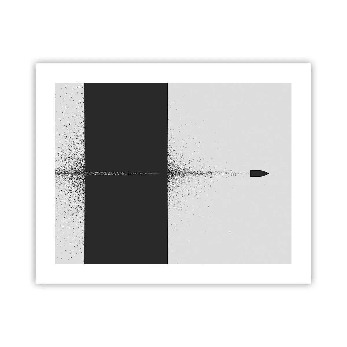 Poster - Rechtstreeks naar het doel - 50x40 cm