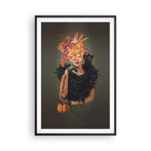 Poster in een zwarte lijst - De spreuk van een heks - 61x91 cm