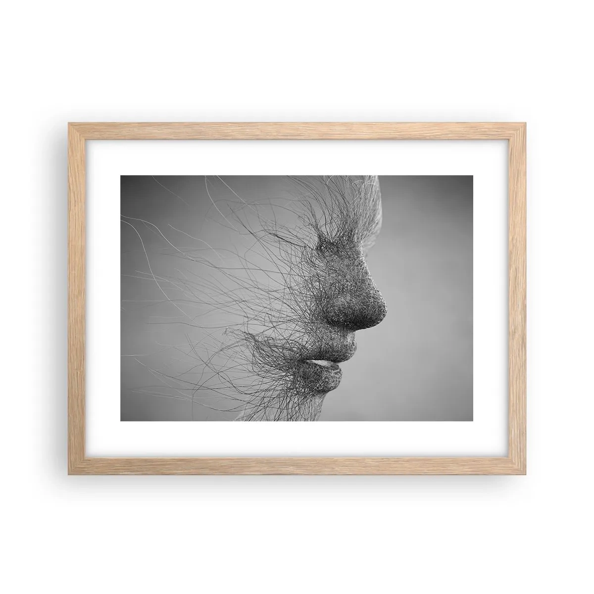 Een poster in een licht eiken lijst - De geest van de wind - 40x30 cm