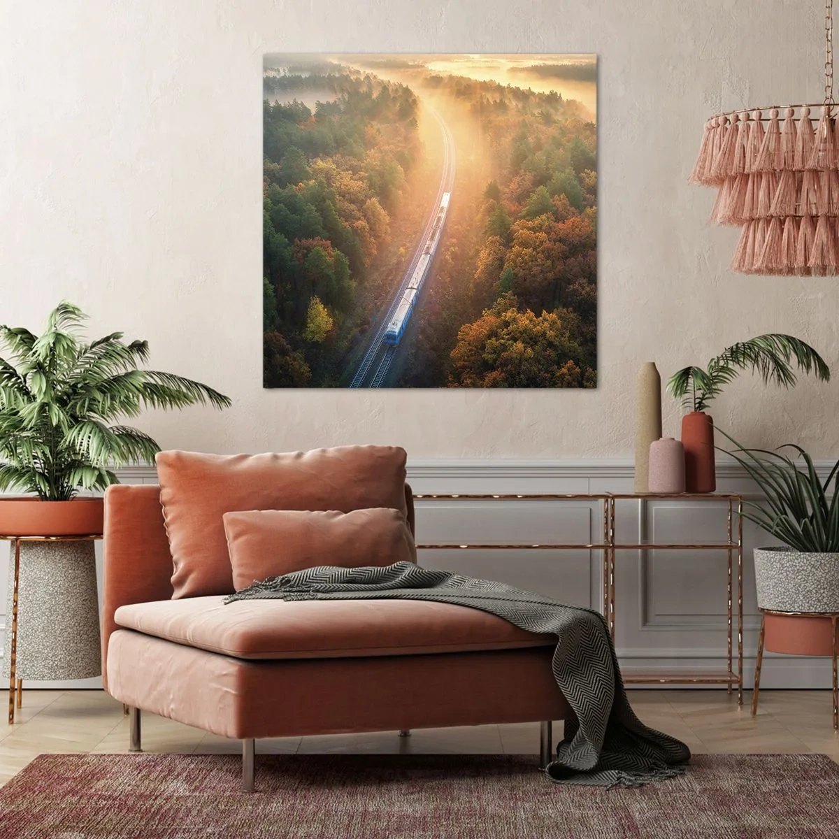 Schilderen op canvas - Herfst reis - 30x30 cm