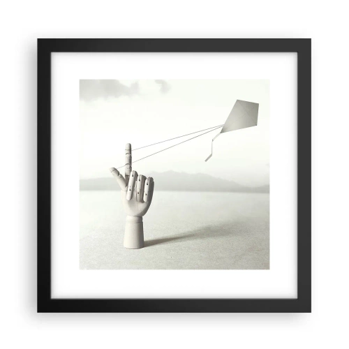 Poster in een zwarte lijst - Krachttest - 30x30 cm