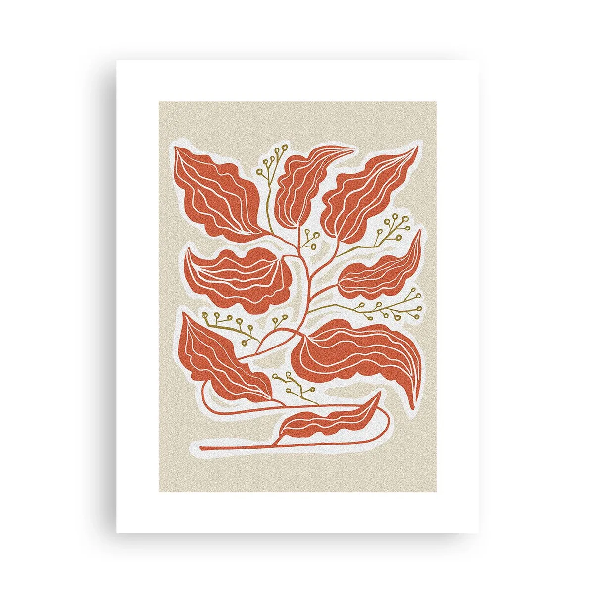 Poster - Folk en koraal - 30x40 cm