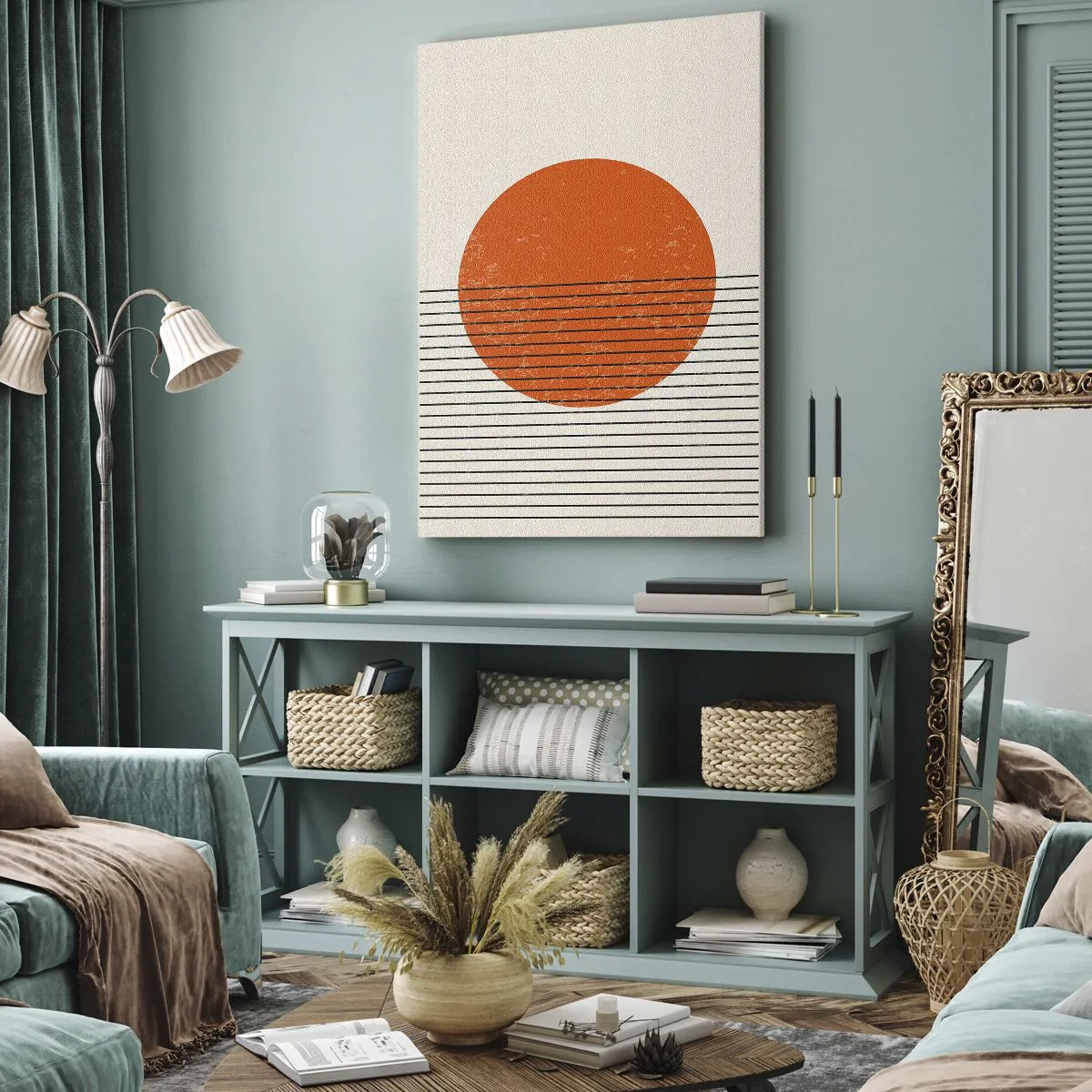 Schilderen op canvas - Altijd de zon - 45x80 cm