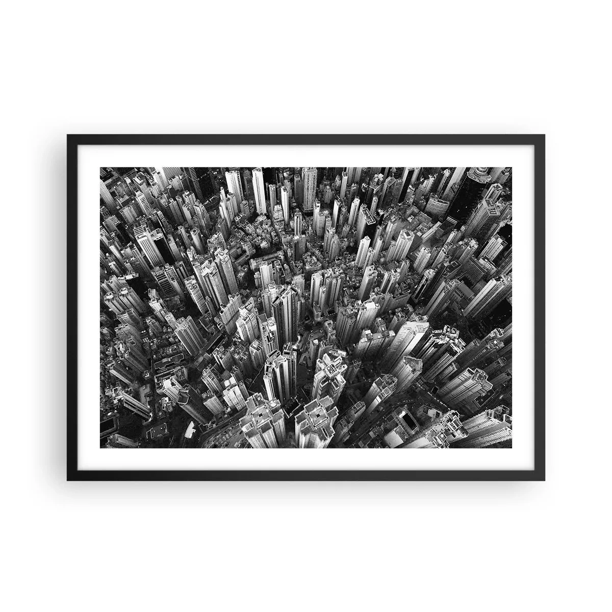 Poster in een zwarte lijst - Nog steeds hoger en hoger - 70x50 cm