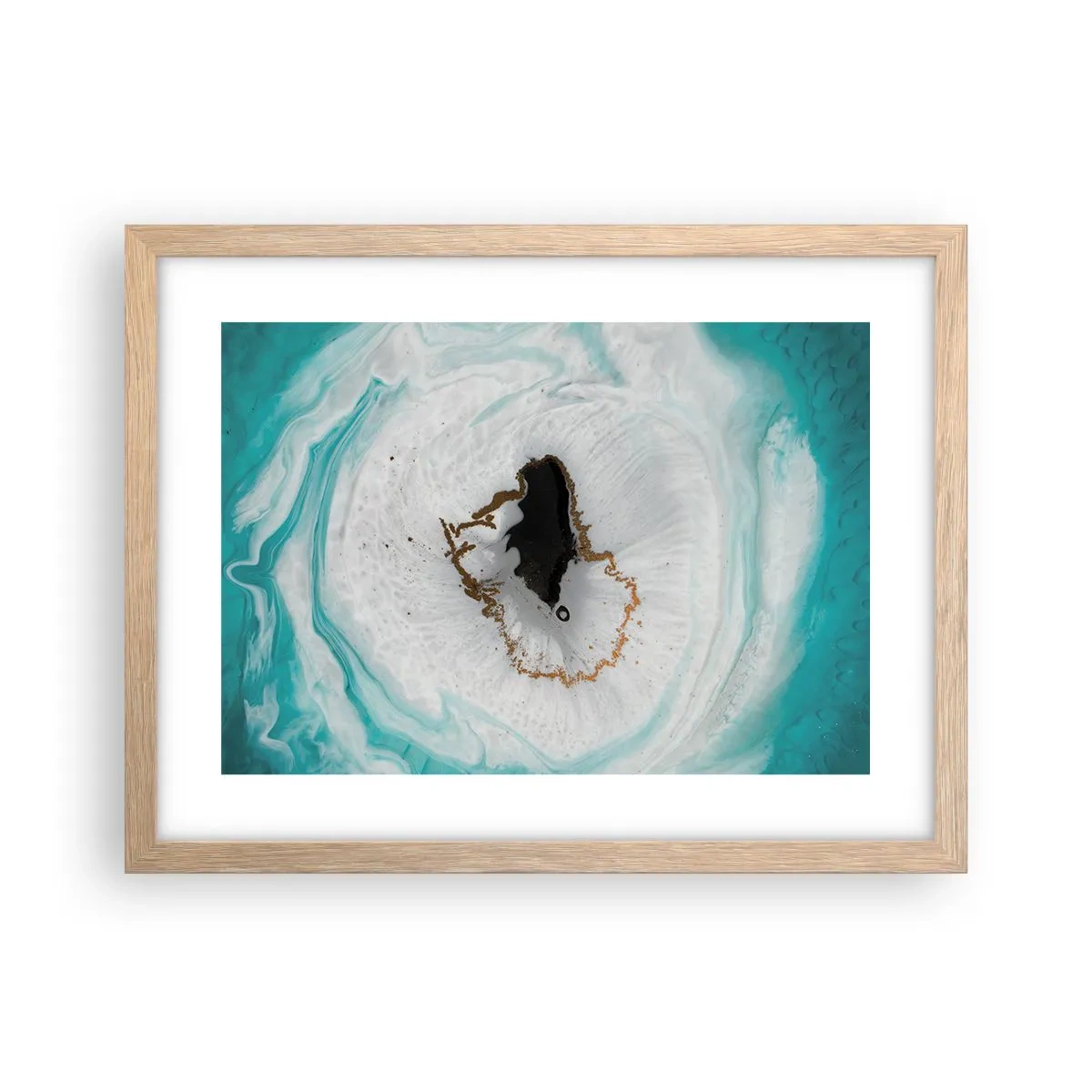 Een poster in een licht eiken lijst - Binnendringen - 40x30 cm