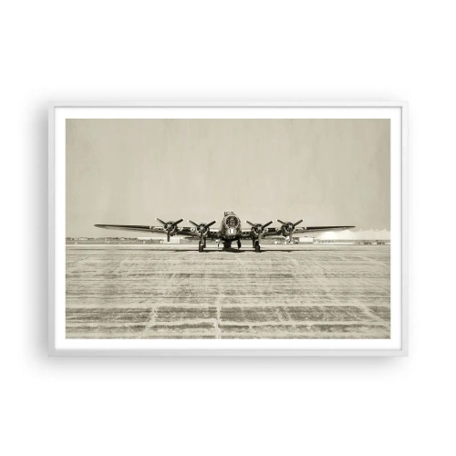 Poster in een witte lijst - Zoals altijd klaar - 100x70 cm