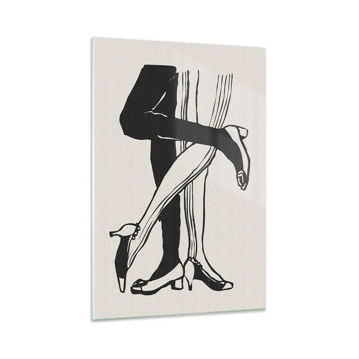 Schilderen op glas - Een vrouwelijk attribuut - 80x120 cm