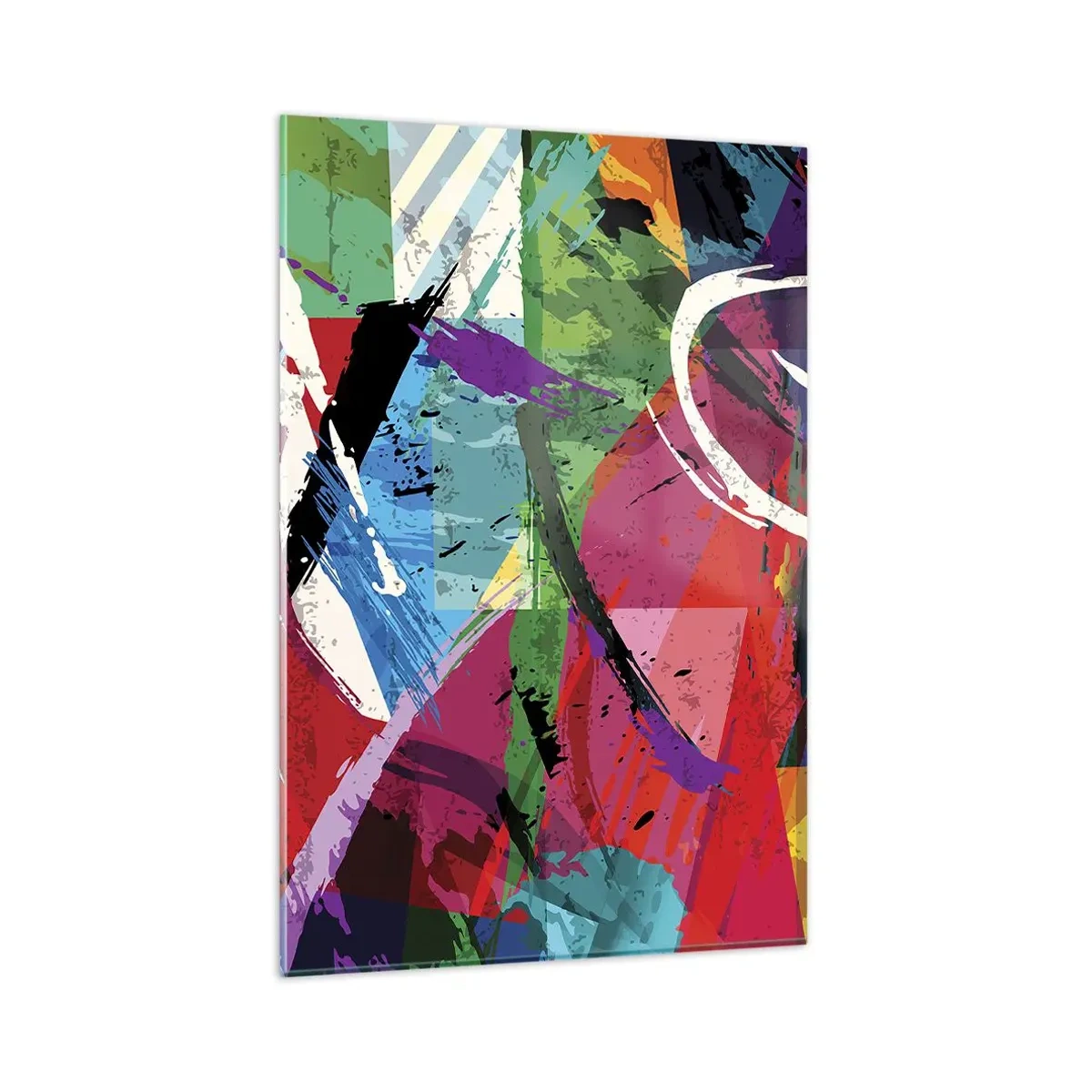 Schilderen op glas - Snel, levendig en opzwepend - 80x120 cm