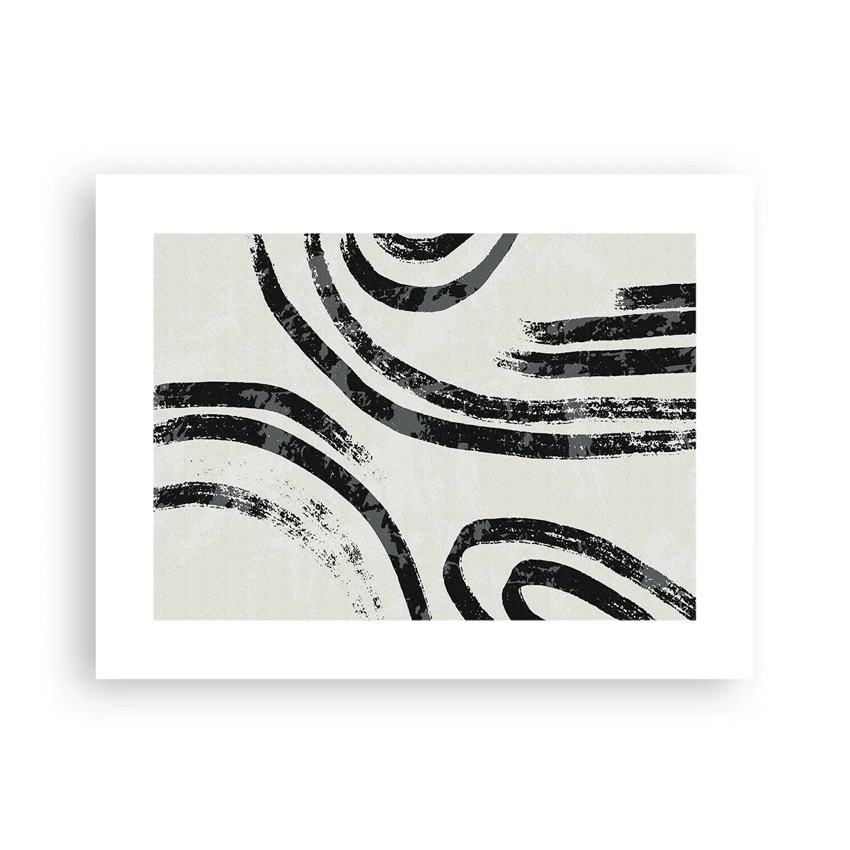 Poster - Half gestopt - 40x30 cm