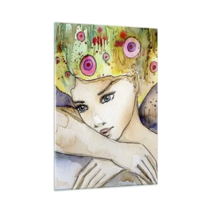 Schilderen op glas - Vlinderprinses - 80x120 cm